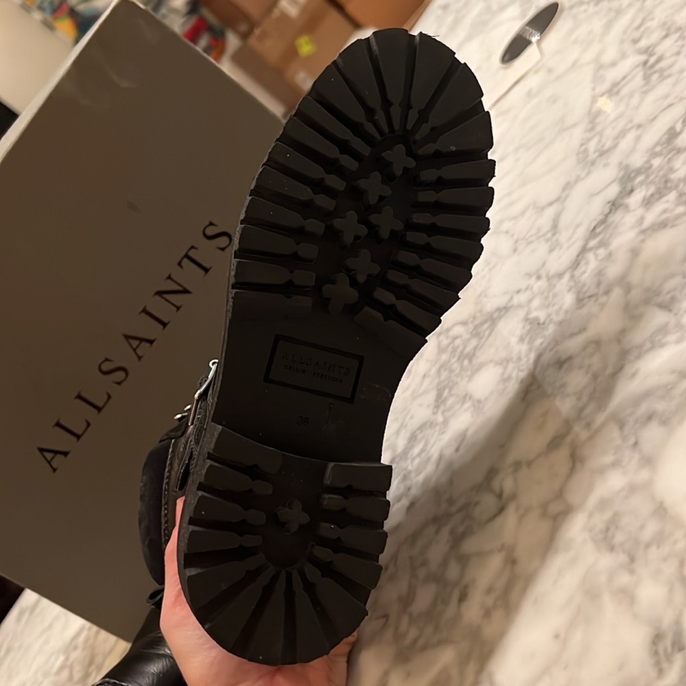 Allsaints Paulina Combat Lugg Boots View 6